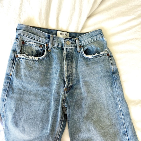 AGOLDE High Rise Riley Cropped Jeans - Picture 7 of 8